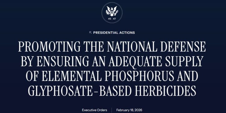 Glyphosate is essential to national defense?