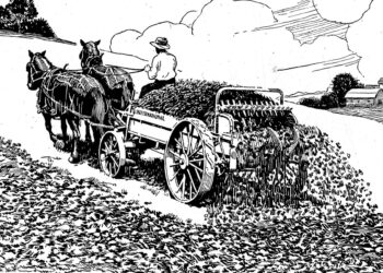 Spreading manure and compost has a long history — from the September 10, 1921, issue of Country Gentleman.
