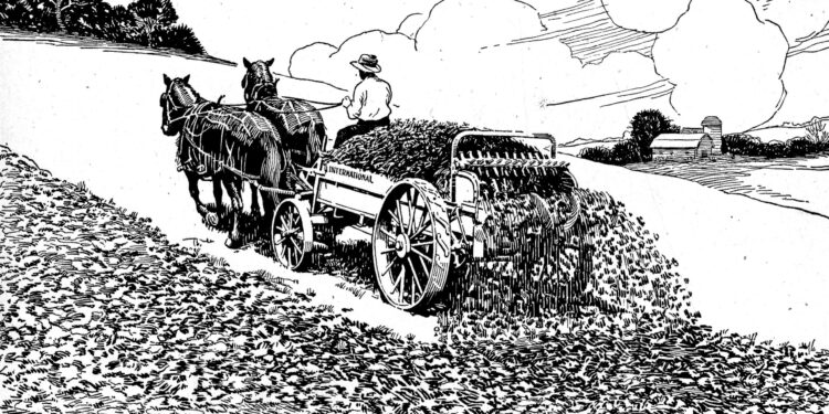 Spreading manure and compost has a long history — from the September 10, 1921, issue of Country Gentleman.
